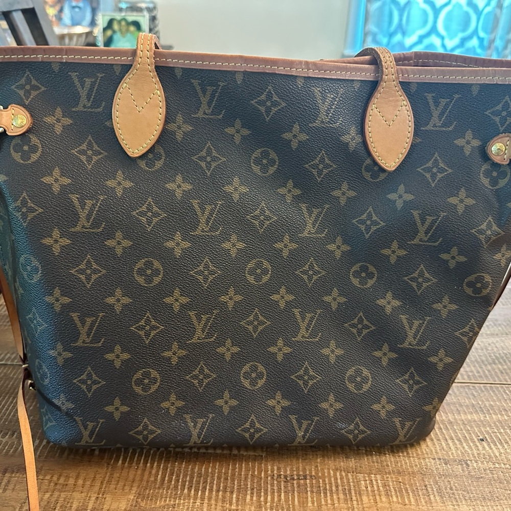 Louis Vuitton Brown and Tan Monogram Handbag